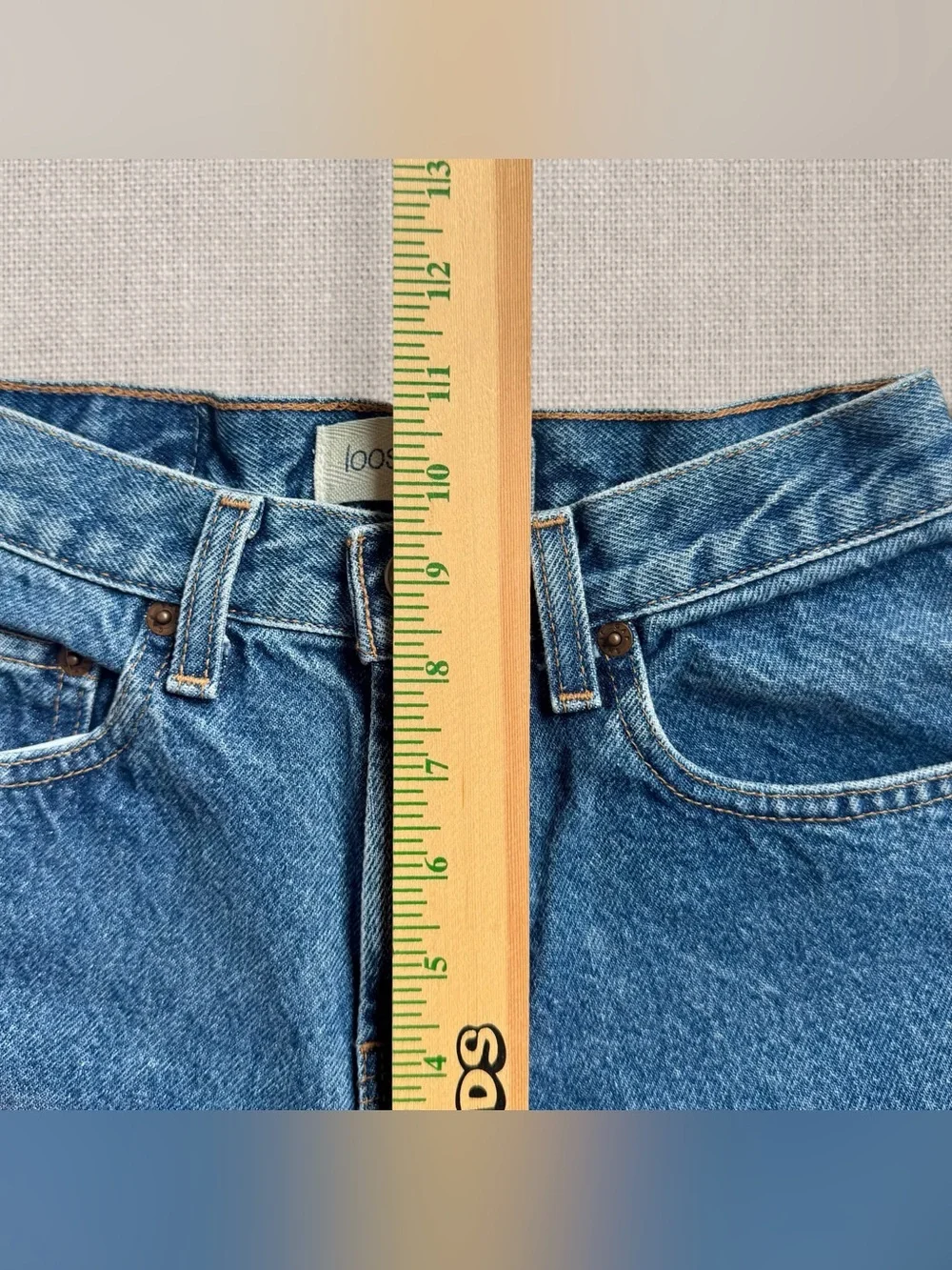 Vintage 90s Gap Blue Jeans Loose Fit Medium Wash Boys 10 Fits Women XXS 23x25.5